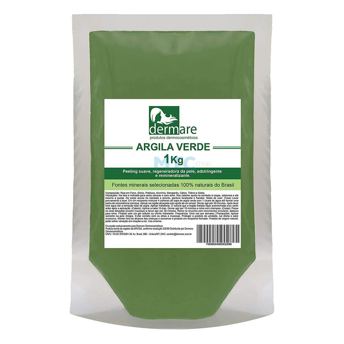 Argila Verde 1 kg - Dermare