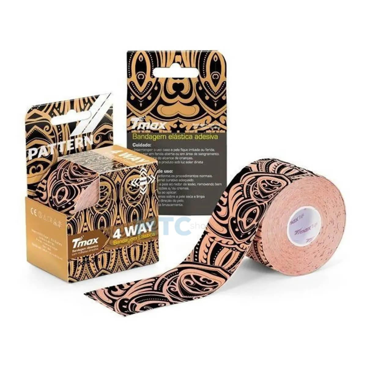 Bandagem Elástica Adesiva - Kinesio - TMAX 4 Way Tape