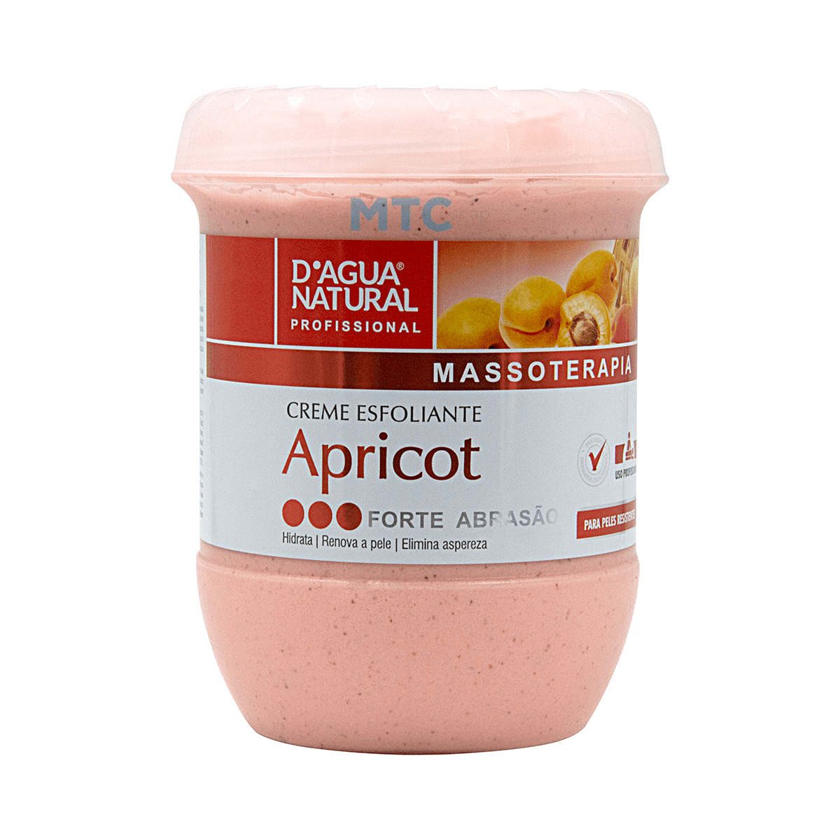 Creme Esfoliante Apricot Forte Abrasão 650g - D'Agua Natural