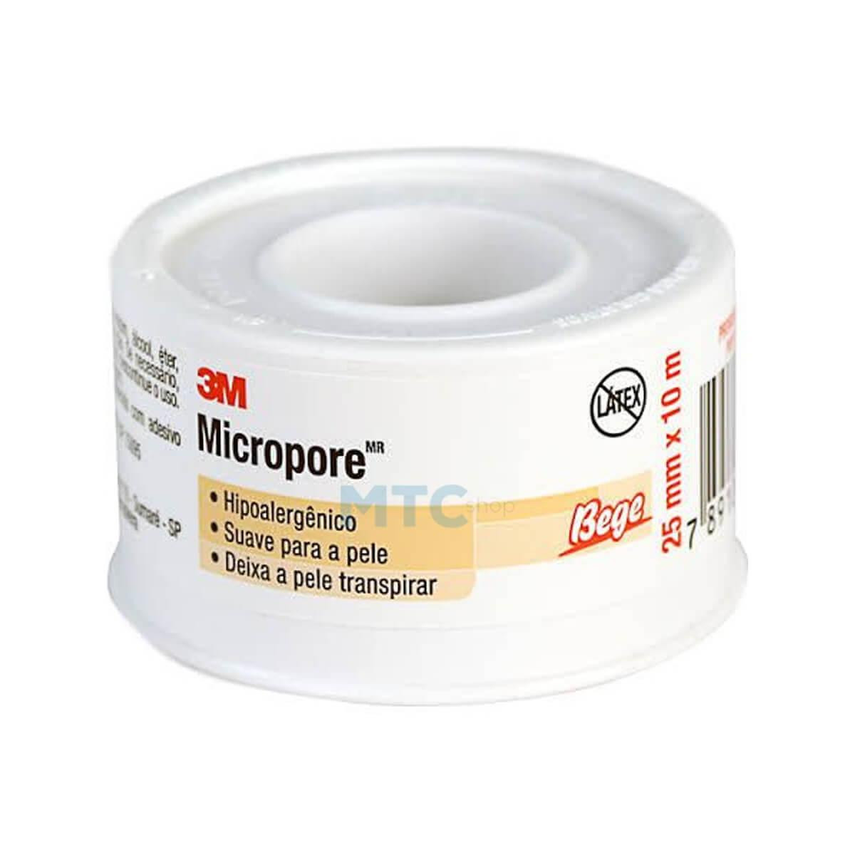 Fita Micropore Hipoalergênica - 25mm x 10m - 3M