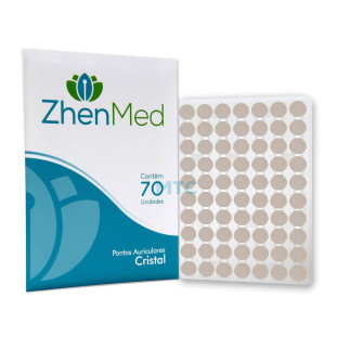 Placa Ponto Cristal para Auriculoterapia 70un - Zhenmed