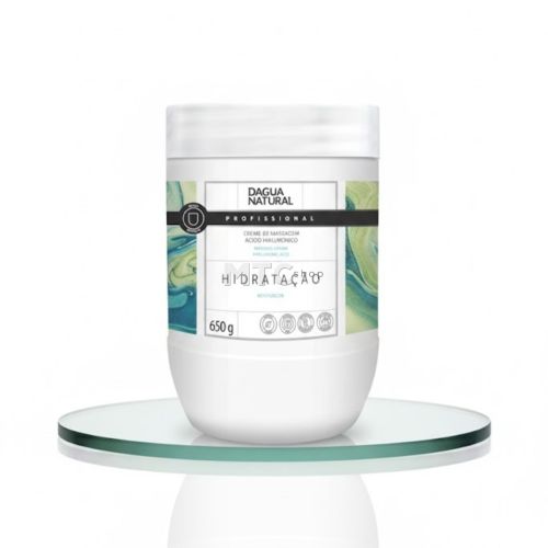 Creme de Massagem c/Ácido Hialurônico - 650g - D'Agua Natural