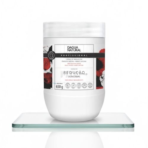 Creme de Massagem Pimenta Negra - 650g - D'Agua Natural