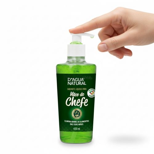 Sabonete Líquido Mãos Do Chefe - 400ml - D'Agua Natural