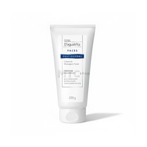 Creme De Massagem Facial Com Ácido Hialurônico D'aguaVita - 200g - D'Agua Natural