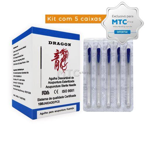 Agulha Sistêmica Cabo Loop - 5cx - 100un - Drangon 18x08