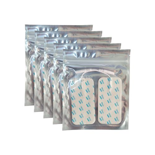 Kit 5 pacotes Eletrodo Gel Autoadesivo NPAD NKL 5x10 cm - Emb 2 peças
