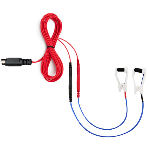 Cabo pino MINI DIN + Clip Ear com eletrodo cilindrico 1,2m