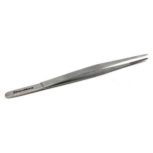 Pinça Anatômica Reta c/14cm Para Dissecação - ZhenMed