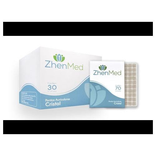 Ponto Cristal Para Auriculoterapia - Caixa c/30 - ZhenMed