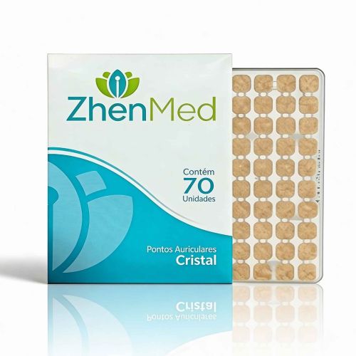 Placa Ponto Cristal Para Auriculoterapia - 70un - ZhenMed