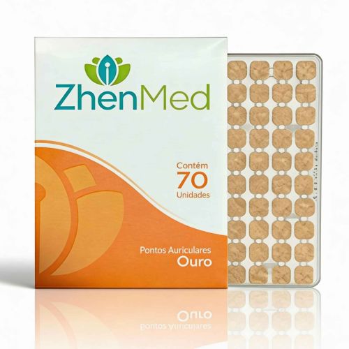 Placa Ponto Ouro Para Auriculoterapia - 70un - ZhenMed