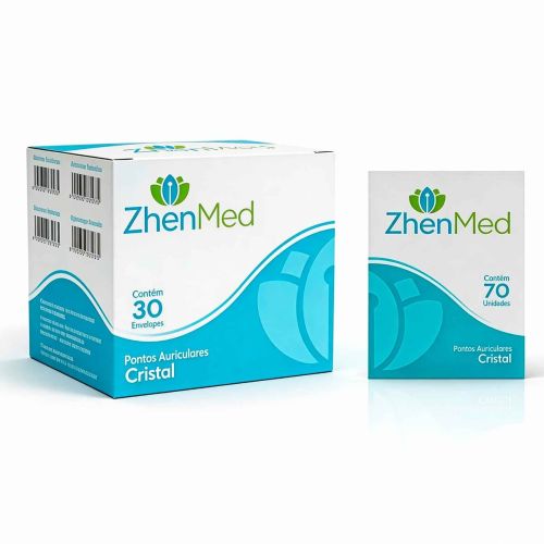 Ponto Cristal Para Auriculoterapia - Caixa c/30 - ZhenMed