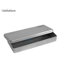 Estojo Inox Liso - Fava 12x5x2cm