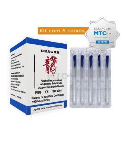 Agulha Sistêmica Cabo Loop - 5cx - 100un - Drangon 18x08